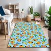 1pc Anime Little Girl Carpet for Room Floor Mat, Comfortable Office Chair Printed Area Rug, Beautiful Hotel Rug