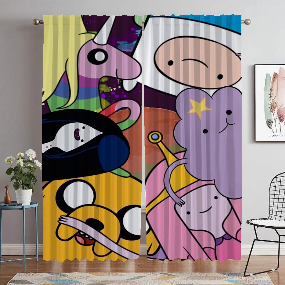 Dekoracja Halloween Czas na Przygodę Zasłony do Salonu Zasłona do Pokoju 2 Panele Rolety Zasłony do Wnętrz Domu Przegroda