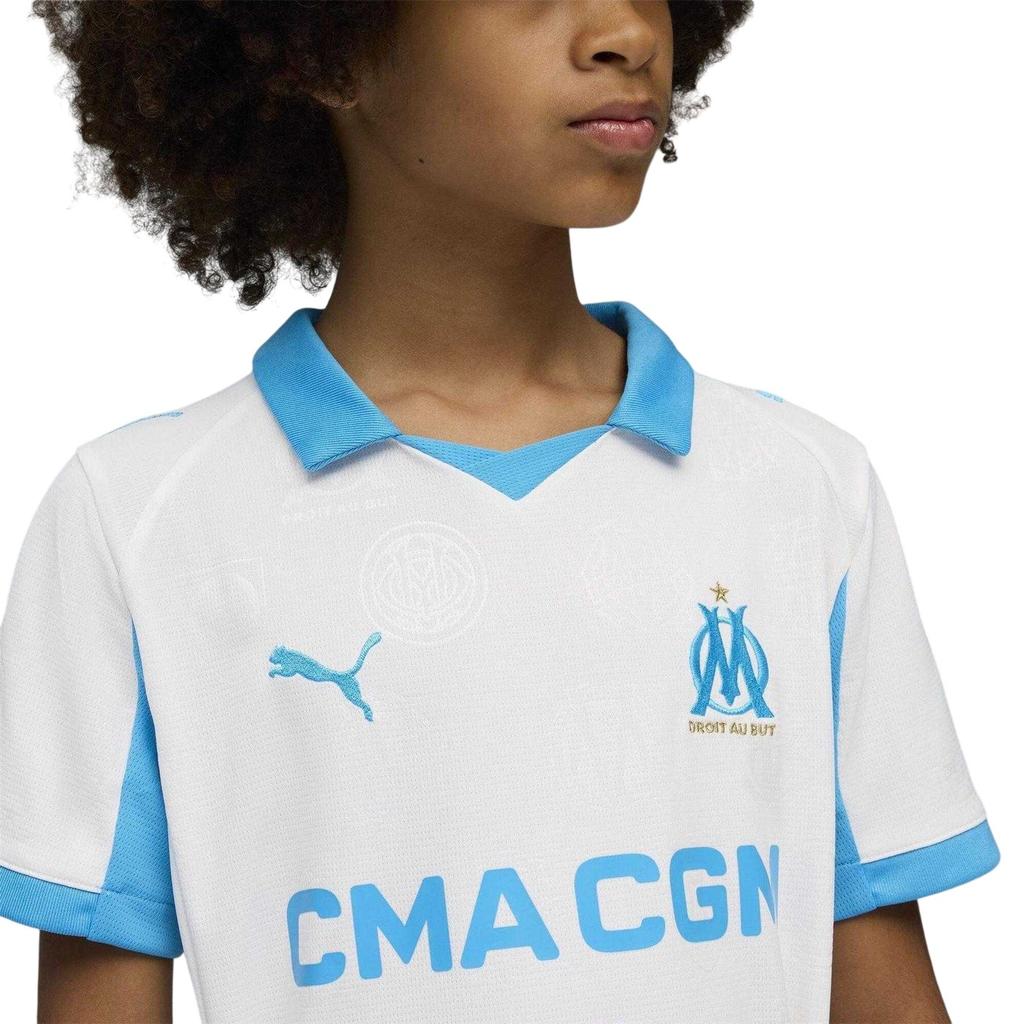 Puma Childrens/Kids 25/26 Olympique De Marseille FC Football Shirt