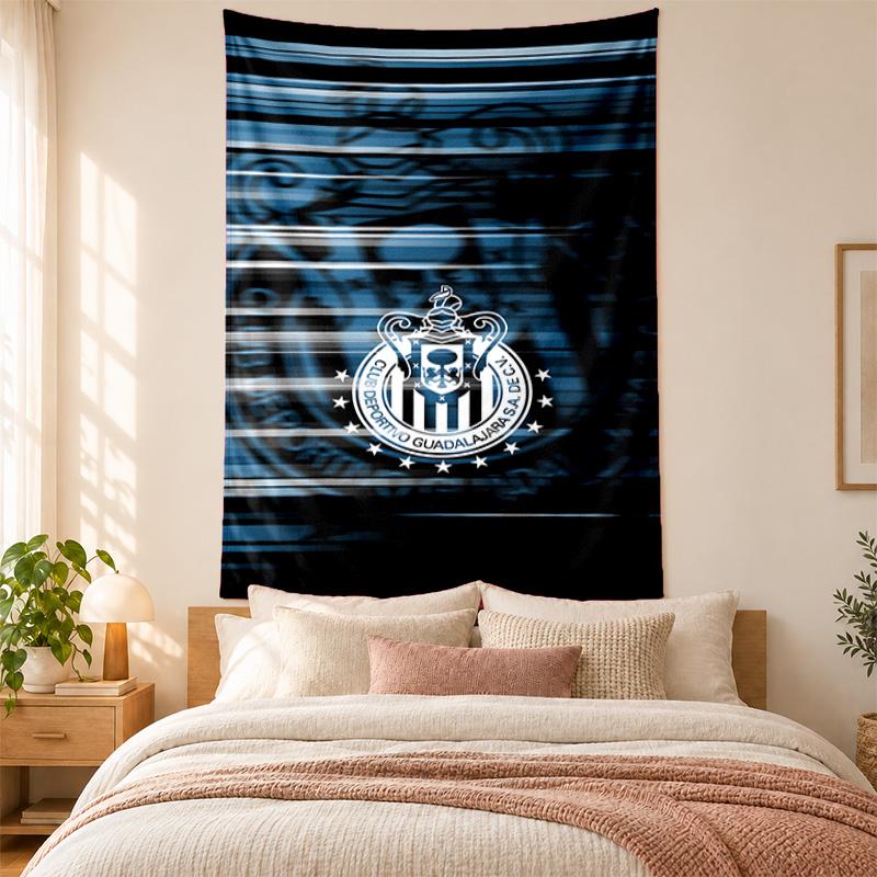 Deportivo Guadalajara Tapestry Highquality for Decorating Living Room Bedroom Dorm Walls Ideal As Bedroom Wallart Orholiday Gift