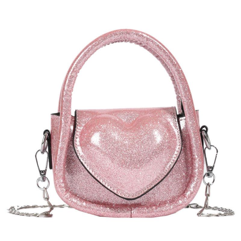 Trendy Heart Shaped Kids Crossbody Bag With Breathable Design For Stylish Children