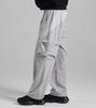 Beoteunseoul Arc Curved Cargo Pocket String Pants (Grey)
