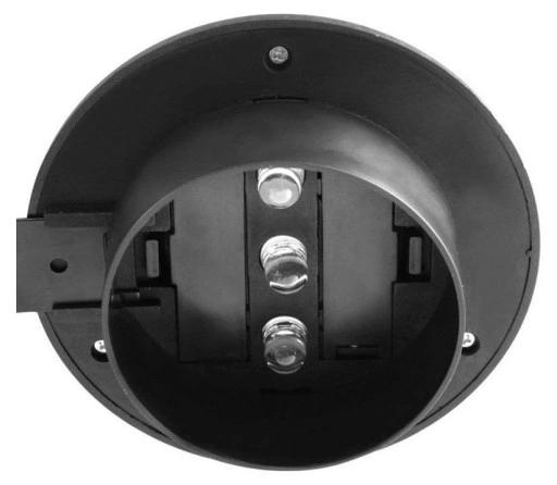 Lampa Solarna 3 Led Czarny Wiszący Kinkiet P-104
