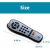 Kids Realistic TV Remote Control with Soft Light and Sound, Early Educational Learning Remote Toy with 3 Different Language, Musical Remote Toy for 6