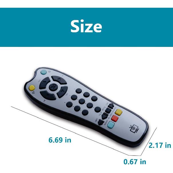 Kids Realistic TV Remote Control with Soft Light and Sound, Early Educational Learning Remote Toy with 3 Different Language, Musical Remote Toy for 6