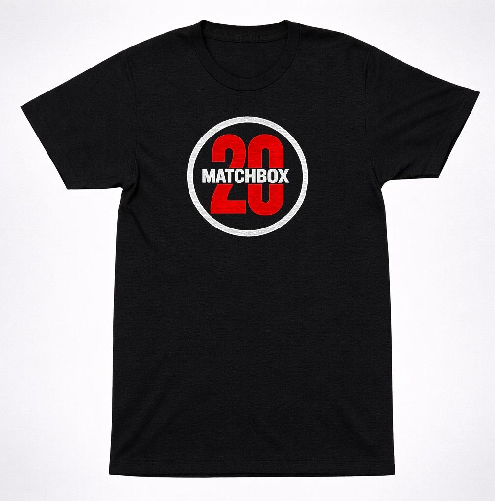 Matchbox 20 Circle Logo Shirt 90s Alt Rock Band Vintage Style Black Shirt 2XL