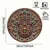 Metal Art Painting Handmade 20x20cm Tin Wall Decor