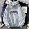 European and American Fashion Trend Letter Print Hoodie for Men and Women Couples Autumn Winter Korean Style Loose Casual Hoodie