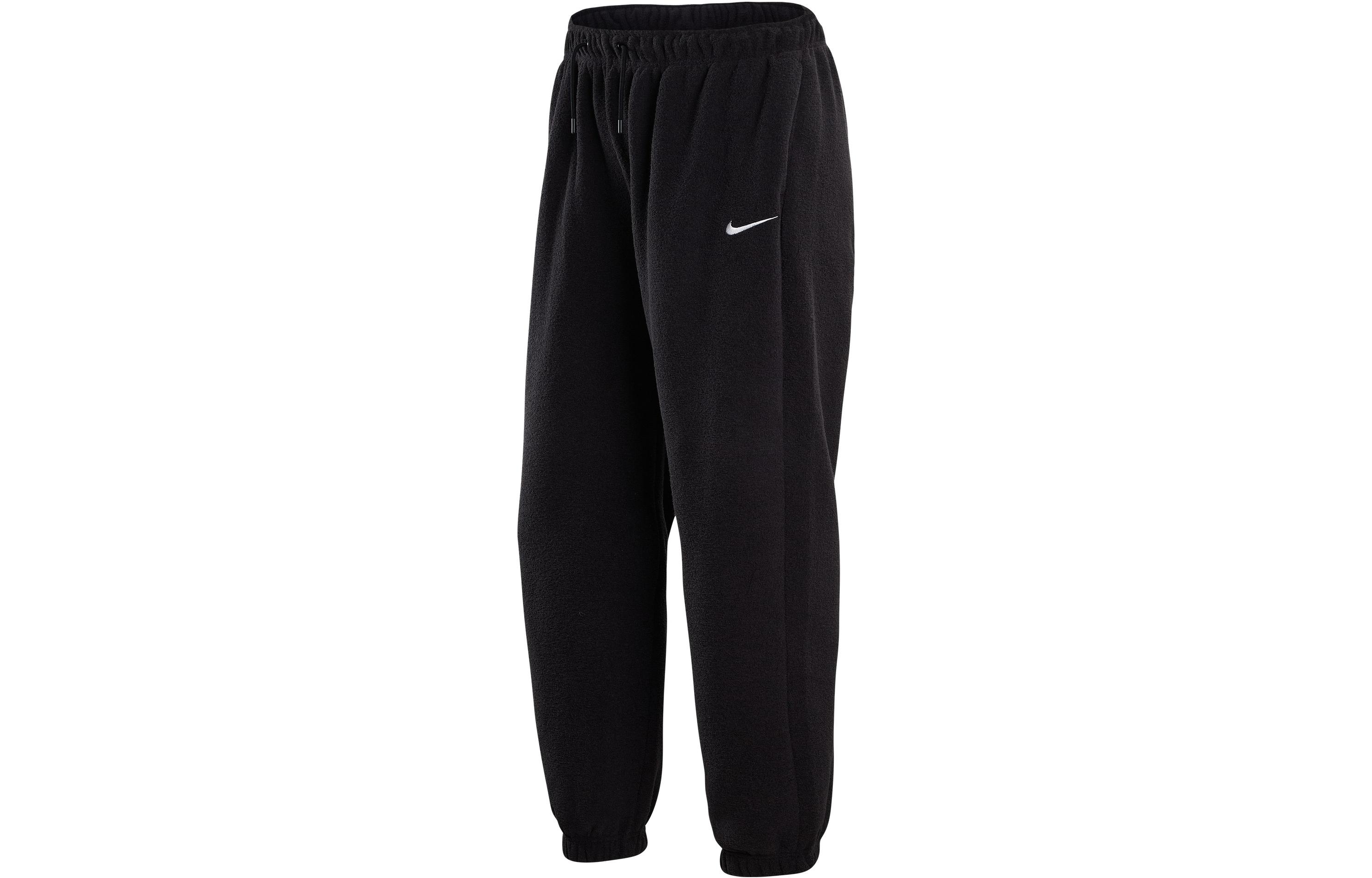 

Nike Sportswear Essentials Logo Print Towel Fabric Fleece Lined Casual Sweatpants Women s Black DV7097-010 XL