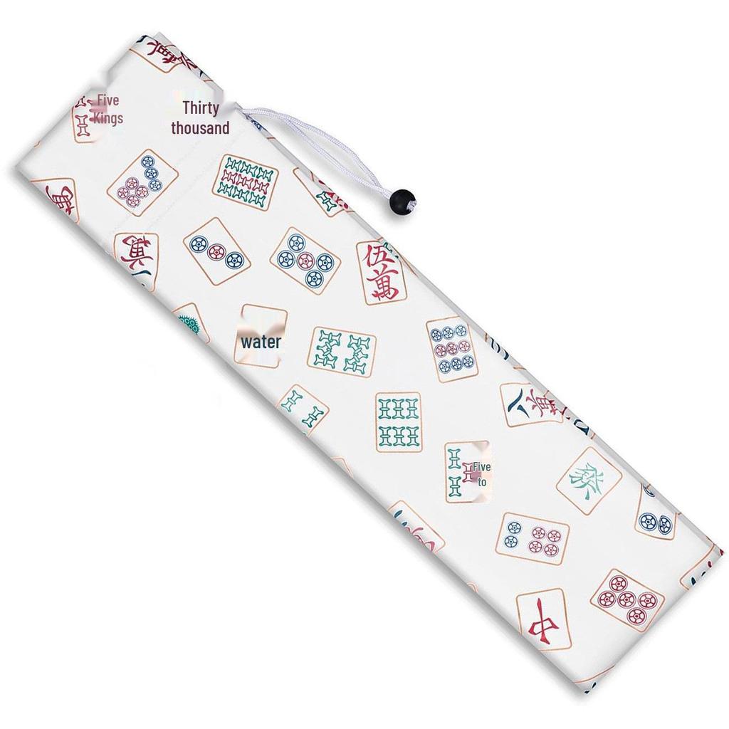 American Mahjong Rack Set with 17.5" Push Ruler and Storage Bag