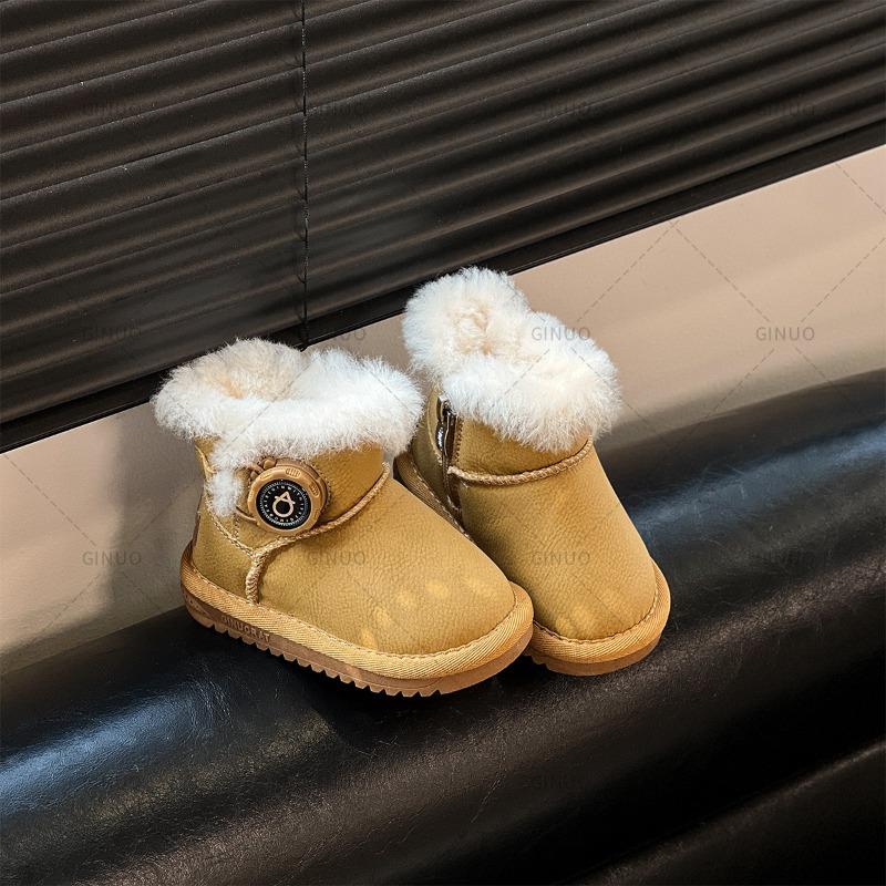 Snow Boots Male and Female Students Thickened Medium Boots Autumn and Winter Non-slip Short Boots