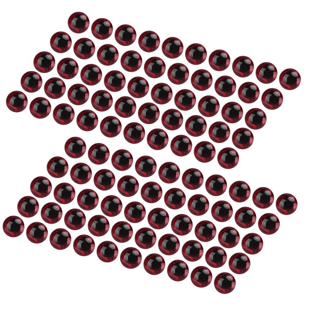 100 Pcs Artificial Fishing Eye Oval 3D Fake Fishing Lure Eye Stickers for DIY Baits Fishing Accessories7MM