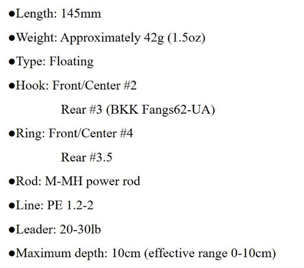 OSP Moses 145F Floating Lure TS78 (9142)