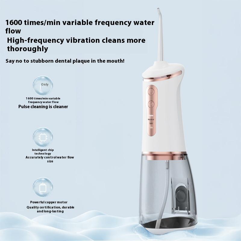 מנקה שיניים לניקוי שיניים חכם חשמלי חכם לפה 4 סילונים 3 מצבים נטענת.