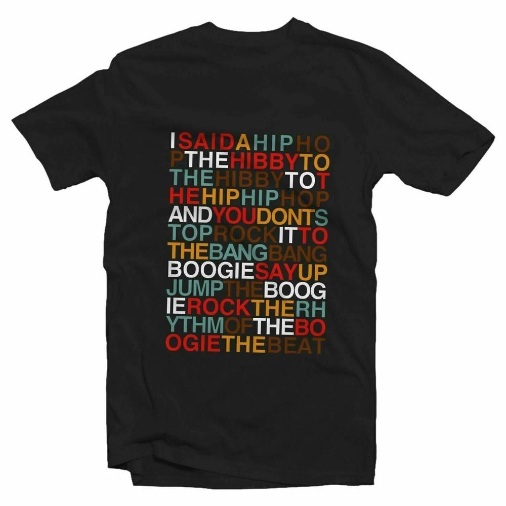 I Said A Hip Hop Colour Tshirt Unisex Kids Sugarhill Gang Delight Rap