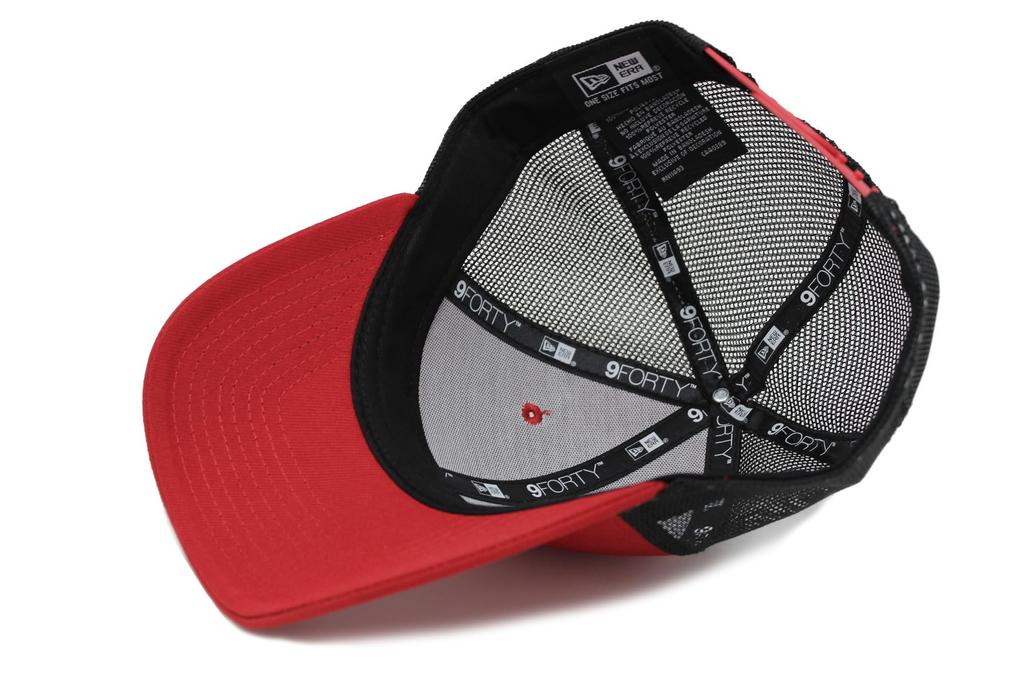 New Era Mesh Cap Trucker 9FORTY Recycled Snapback Cap SCARLET Free Size