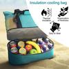 Minimalist Double Layer Beach Bag with Insulated Layer Lightweight Versatile Travel Outdoor Bag for Women Pool Beach Tote Bag
