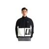 Li Ning Sports Fashion Series Color Block Logo Loose Jacket Autumn Unisex Jacket Black White AJDR484-3