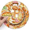 50 Bread Dog Graffiti Stickers Cartoon Cute Hand-painted Animal Gauze Decorative Mobile Phone Case Water Cup Stickers