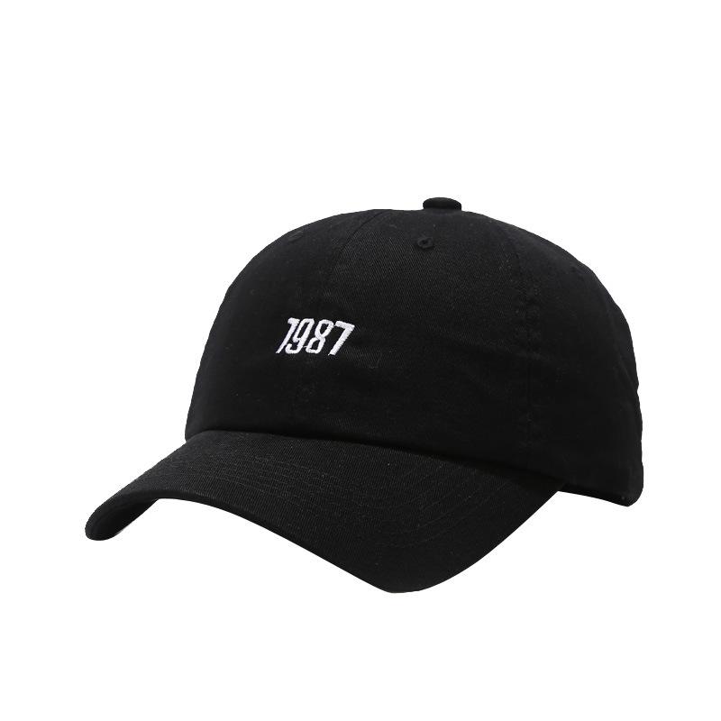 Ins Baseball Cap Women's Autumn Fashion Soft Top Curved Brim Hat Embroidery Cap Men's Casual Hat Tide