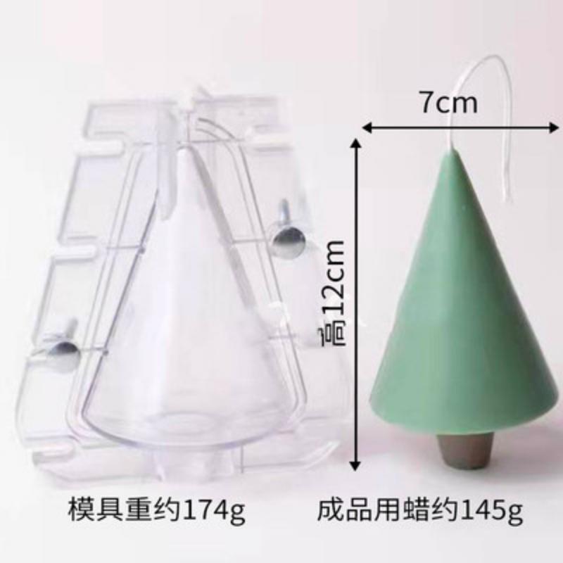 

Акриловая форма для свечей в виде сосны, Рождественская елка, ароматерапевтические формы для свечей, гипсовые формы для шоколада, зимнего рождественского стола, форма для фотодеко B