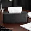 Elegante Scatola Porta Fazzoletti in Pelle di Lusso per Tavolini da Pranzo e Caffè - Personalizzabile con Logo