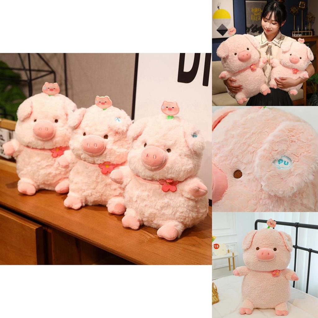 Cute Pu Pig Plush Toy Adorable Stuffed Pig Doll For Girls Soft And Huggable Animal Toy