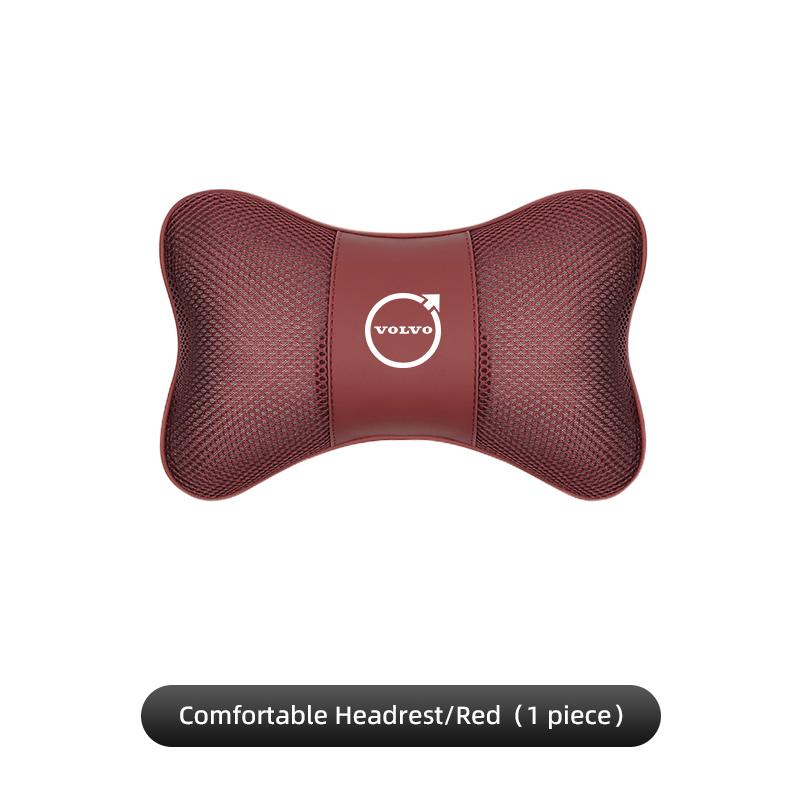 Car Seat Headrest Ice Silk Neck Pillow For Volvo XC60 V60 XC40 XC90 S60 C30 V70 AWD S90 Car Interior Removable Washable Headrest