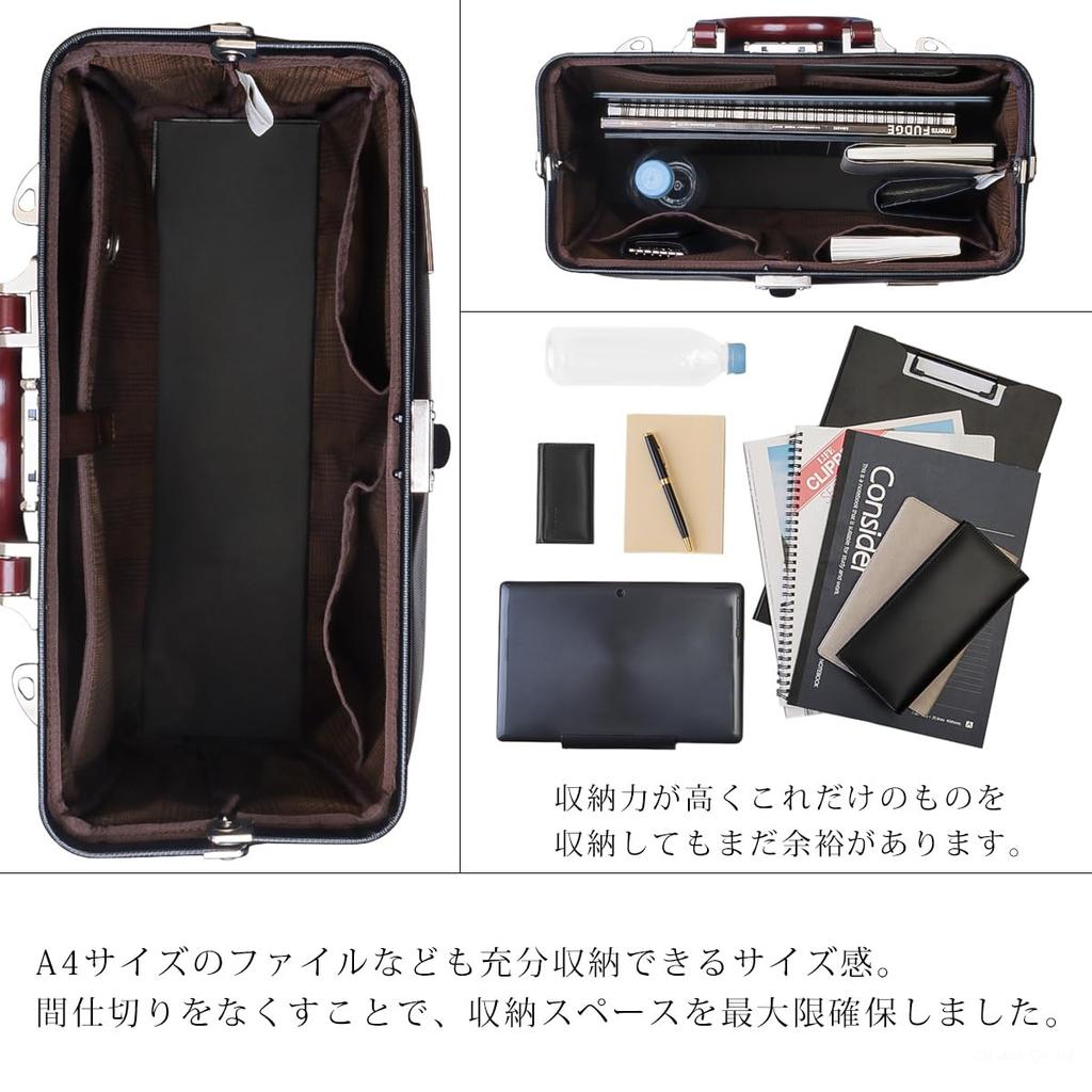 [Foundation] Men's Business Backpack, Water-Repellent Polycarbonate, Large Capacity, 2-Way Business Bag, Dulles Bag, Made In Japan [IS-9019] (Black)