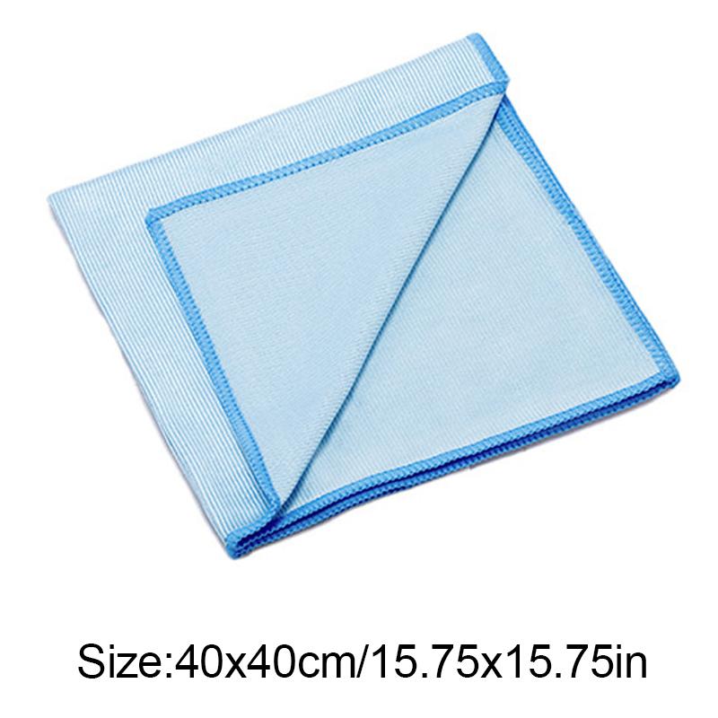 10Pcs/Pack Glass Cloth Large Mirror Soft Microfibre Professional Window Cleaner Superfine Fiber 40x40CM