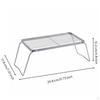 Tragbarer Trapezoid-Grillrost Verstellbarer faltbarer Grill mit Ständer