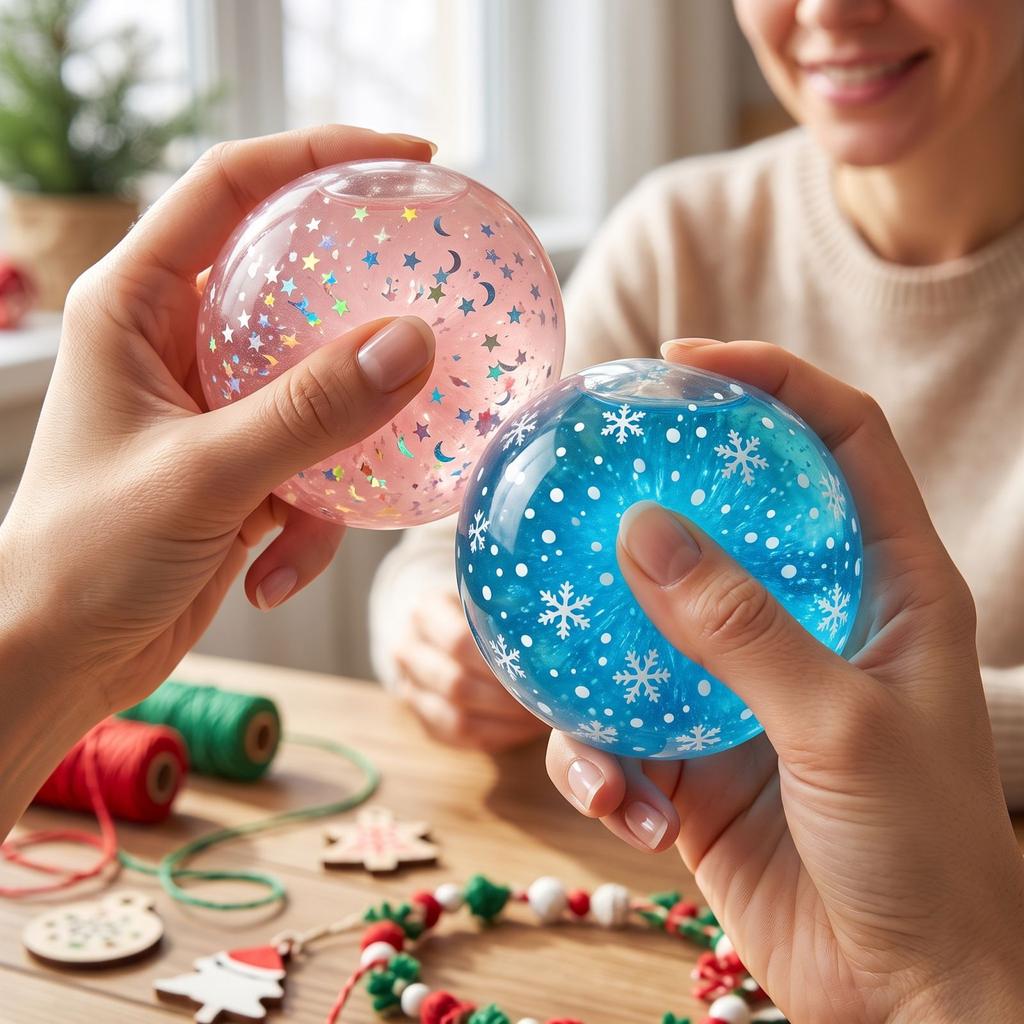 Christmas Ball Stress Cute Sensory Toy for Kids and Adults