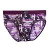 Ice Silk Men's Triangle Underwear Summer Breathable Summer Sexy Mid Waist Print Underwear