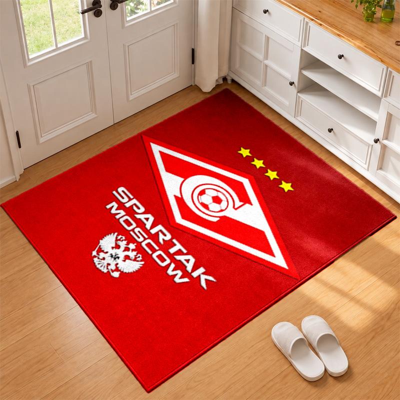 FC Spartak Moscow Carpet Door Mat for Living Room or Bedroom Protective Mat Under Chair Office Decoration Christmas Gift Birthday Present