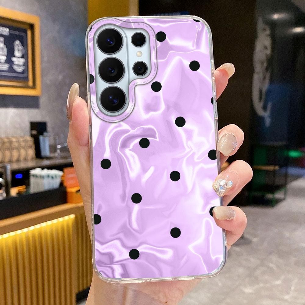 Elegant Phone Case For Samsung Galaxy S26 S25 Ultra S24 Plus S22 S21 S20 S23 FE Artistic Colorful Circular Dots Cover Water Wave
