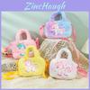 Cute Plush Unicorn Shoulder Bag For Kids Cartoon Design Soft And Fluffy Perfect For Kindergarten And Daily Use Purple