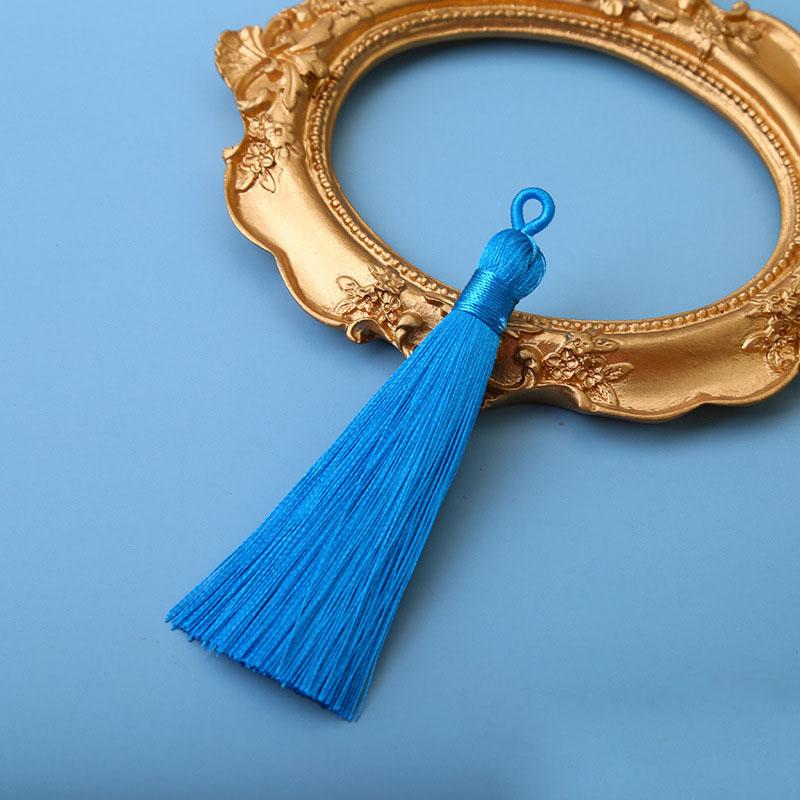 10pcs 8cm Ice Silk Tassel Charms Brush Pendant Crafts For Diy Jewelry Making Accessories Handmade Bracelet Earring Decor Crafts