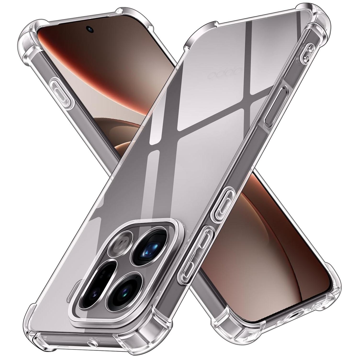 

Four-Corners Shockproof TPU Case for OPPO Find X9 Pro Protective Cover Transparent Shell Capa Fundas OPPO Find X9