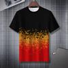 Summer Fashion Men's Abstract Geometry 3D Printed T-shirt Comfortable Soft Breathable Loose Large Casual Sports Versatile Short Sleeve T-shirt