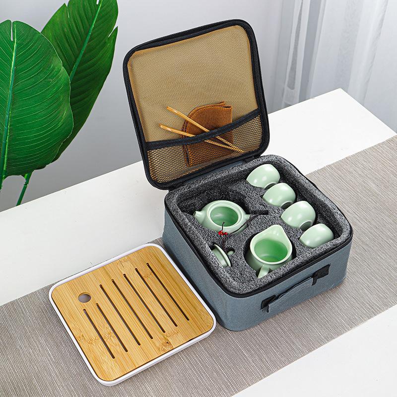 Travel Tea Set, Household Portable Set, Outdoor Souvenir, Chinese New Year Gift