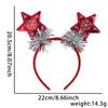 Christmas Tree Hairhoop Glittering Festive Holiday Headwear Gold Glitter Headband Festive Christmas Headbands For Christmas