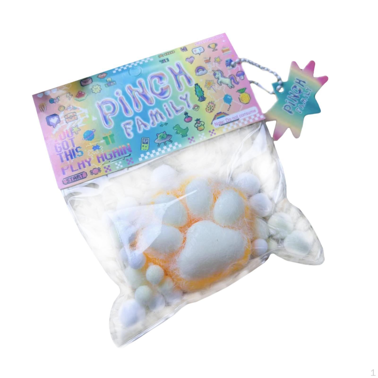 Мягкая игрушка «Кошачья лапка» Новинка для вечеринок Небьющаяся Милая Форма Фиджет синий — фото 15