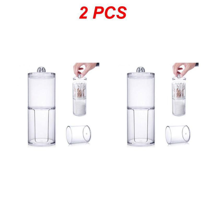 1/2/3PCS Cute Bear Cotton Pad Holder Cotton Swab Rod Storage Box Cosmetics Jewelry Bathroom Makeup Container Lipstick