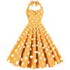 Hot-Selling Polka Dot Strapless Vintage Hepburn 50s Slimming Swing Dress