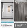 Toilet Non-porous Corner Magnetic Folding Invisible Shower Curtain Waterproof and Mildew-proof Thickened Shower Partition Screen