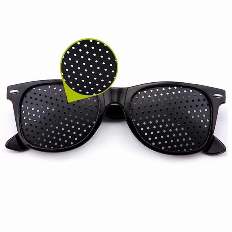 Vision Care Pinholes Glasses Eye Exercise Eyeglasses Eyesight Astigmatism Improve Black GZW