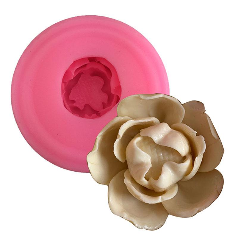 3D Flower Silicone Mold Cake Fondant Candle Clay Cupcake Jelly Candy Chocolate Decoration Durable Baking Mould
