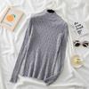 Knitted Sweater Jumper Female Half Turtleneck Sweater Women Knitwear Slim Solid Color Pullover Autumn and Winter Warm Soft Pull
