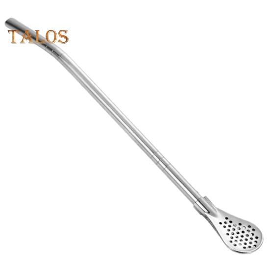 Straw Spoon 3 In 1 Stainless Steel Straw Spoon With Filter Detachable Head Food Grade Reusable Eco Friendly Stirrer Cocktails Loose Tea Iced Coffee