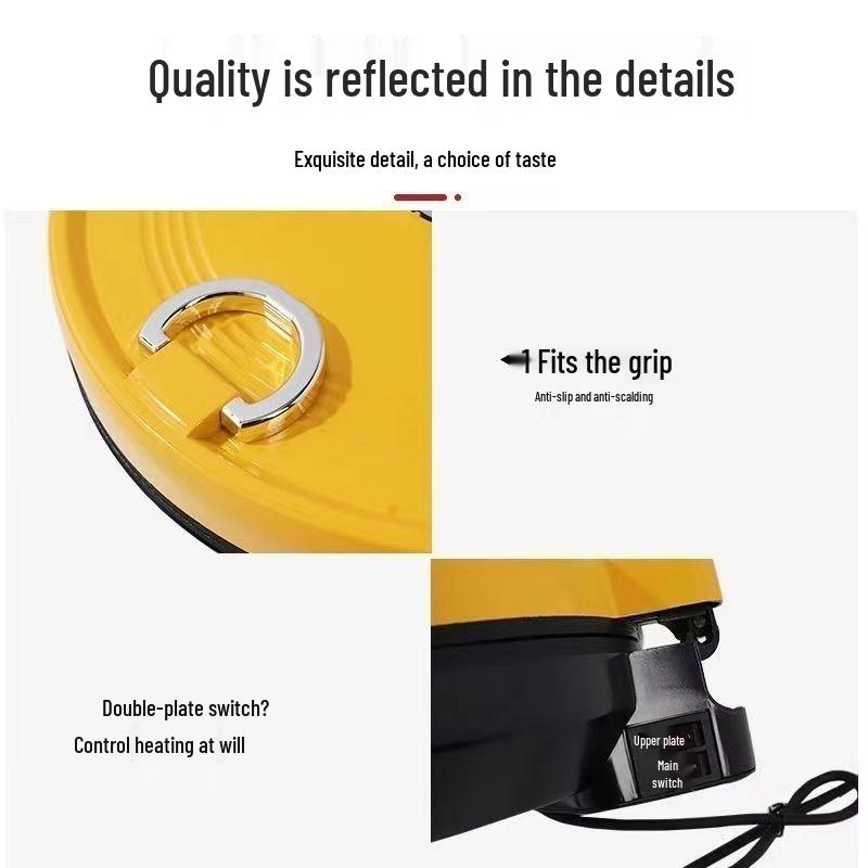Electric Little Duck Pancake Maker: Multi-functional, Deepened, Constant Temp, Enlarged Griddle with Double-sided Heating.